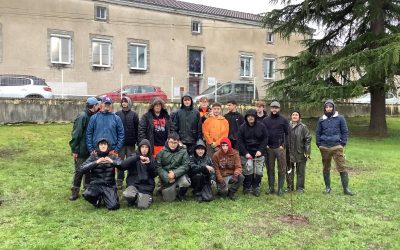 Plantation du « verger fruité de conservation du Roc »