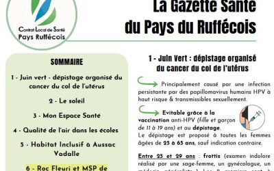 Une étudiante de BTSA DATR dans la gazette santé du Pays du Ruffécois