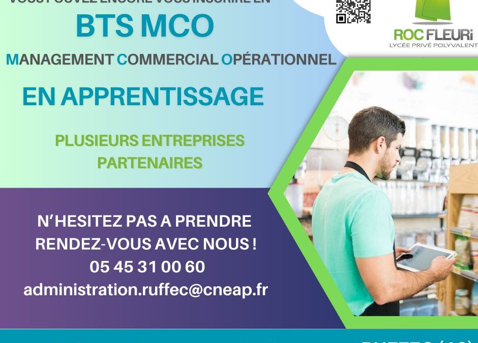 Intégrez le BTS MCO en apprentissage !