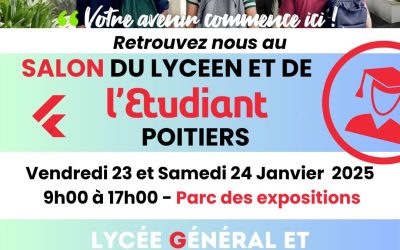 📣 Salon de l’Étudiant à Poitiers & Journées Portes Ouvertes au Lycée Roc Fleuri